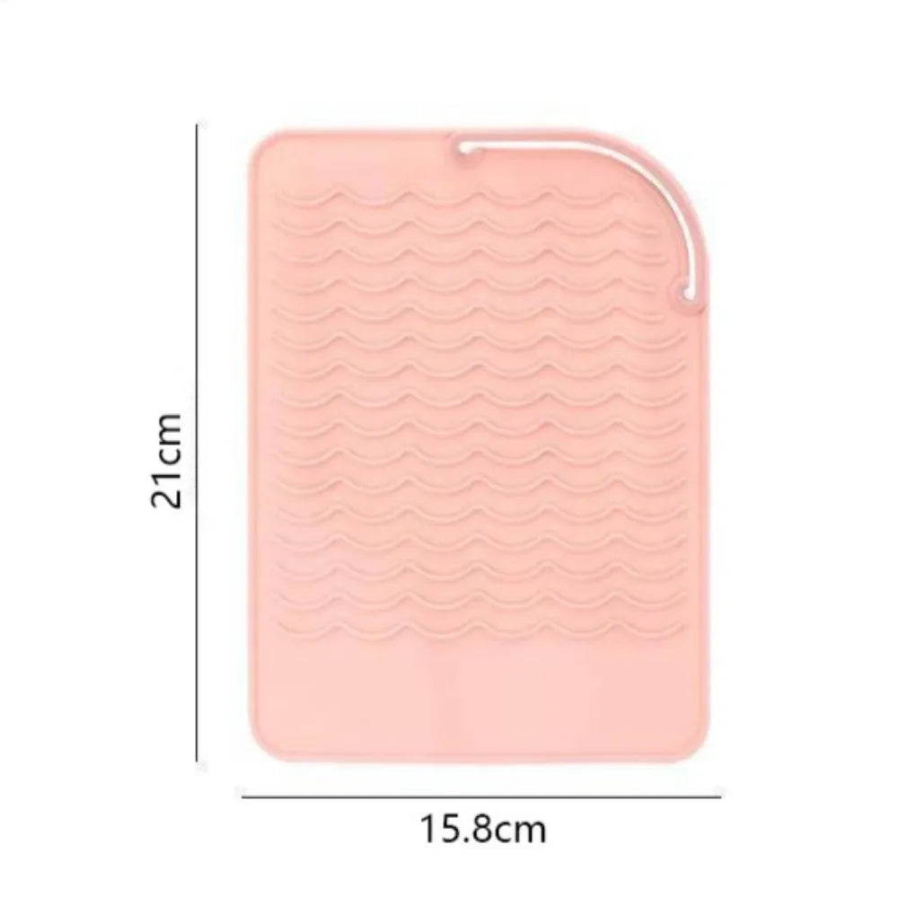 Tapete de silicona para planchas y rizadores
