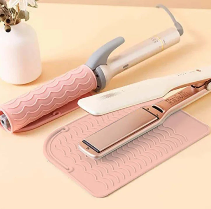 Tapete de silicona para planchas y rizadores
