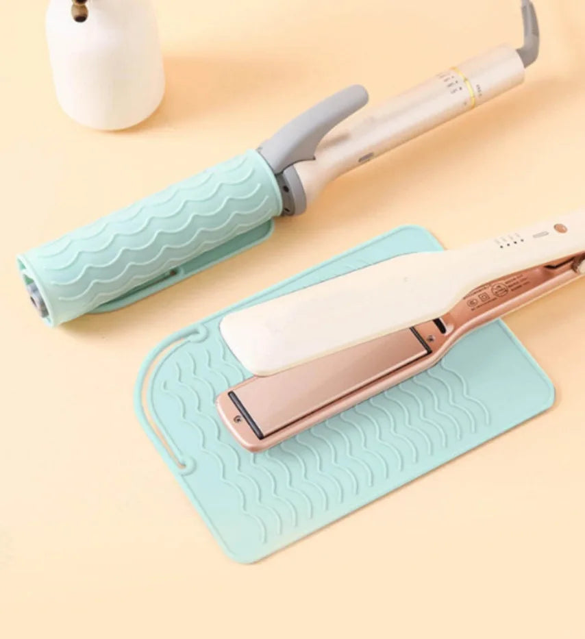 Tapete de silicona para planchas y rizadores