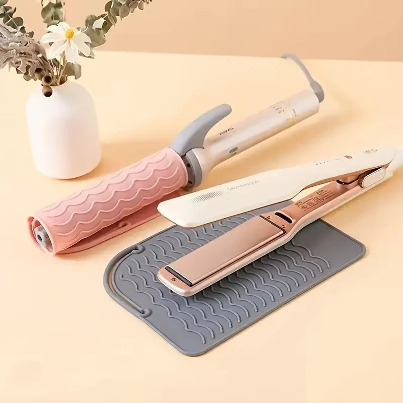 Tapete de silicona para planchas y rizadores